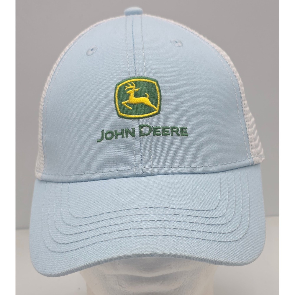 John Deere Trucker Hat Baby Blue Ponytail Snapback Cap Infinity Her Elude Evolve